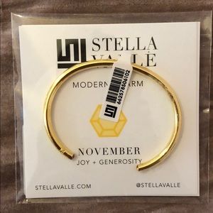 November Birthstone Gold bangle